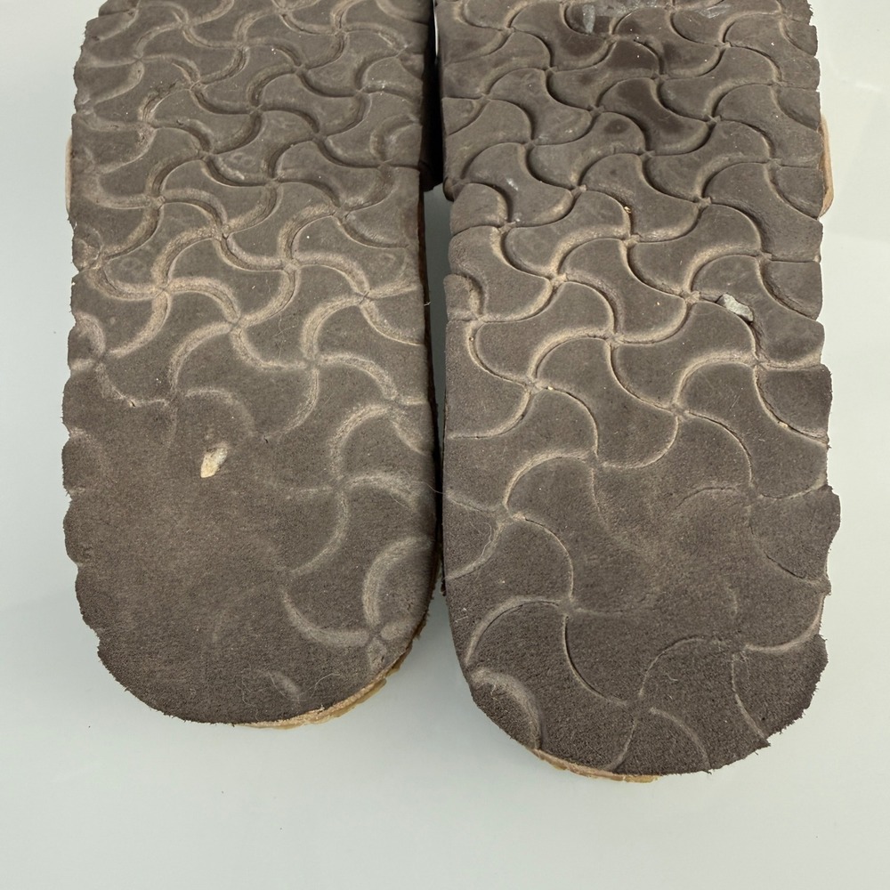 Revolve Birkenstock Madrid Big Buckle Women 38 Taupe Metallic Slide Sandal - Picture 11 of 12